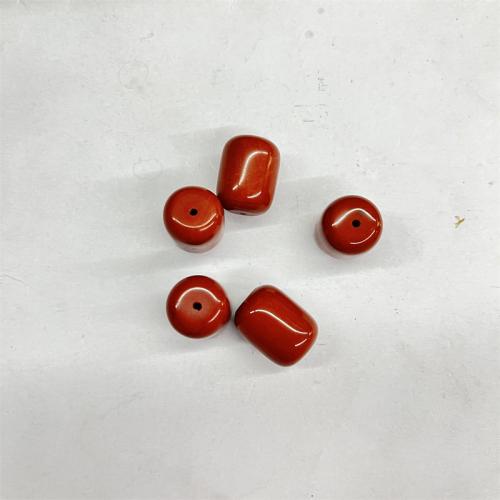 Gemstone Jewelry Beads Red Jasper Column DIY red Sold By Strand