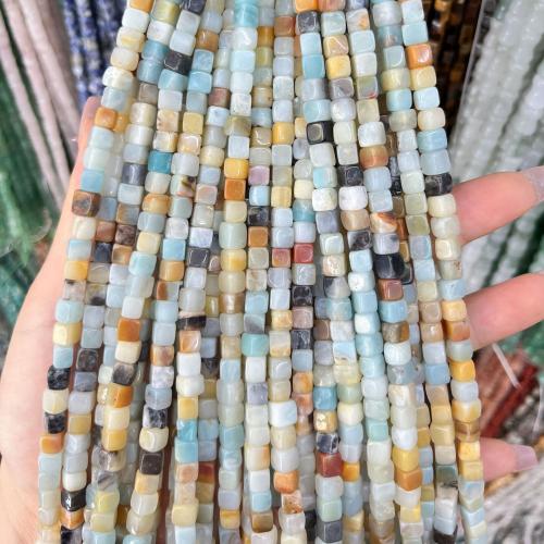 Gemstone Jewelry Beads Natural Stone Cube DIY 6mm Sold Per Approx 38 cm Strand