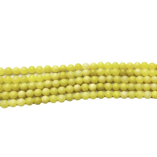 Jade kralen, Jade Lemon, Ronde, DIY & verschillende grootte voor keus, meer kleuren voor de keuze, Per verkocht Ca 38 cm Strand