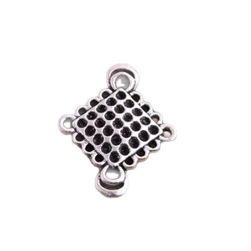 Cink Alloy priključak, Kineska Knot, pozlaćen, možete DIY & 1/1 petlje, više boja za izbor, nikal, olovo i kadmij besplatno, 19x24mm, Približno 100računala/Torba, Prodano By Torba