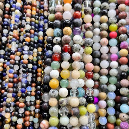 Mixed Gemstone Beads Multi - gemstone Round DIY Sold By Strand