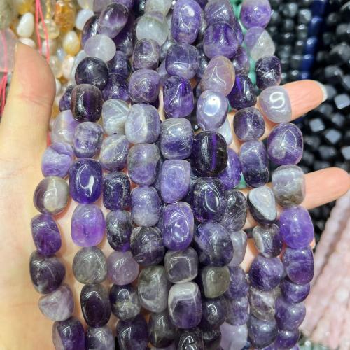 Natural Amethyst Beads irregular DIY purple Sold By Strand