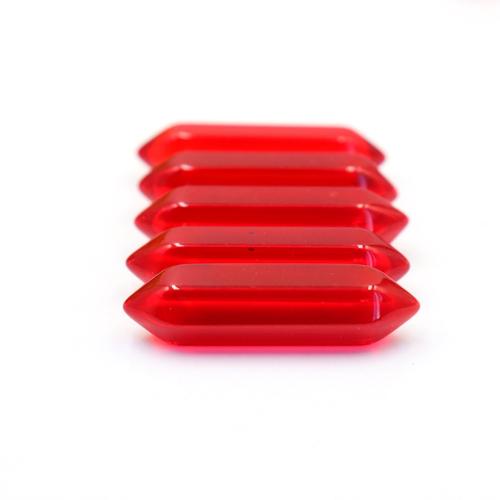 Crystal Pendants Glass DIY red Sold By PC