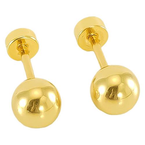 Pendientes de Acero Inoxidable, acero inoxidable 304, 18K chapado en oro, Joyería & para mujer, Vendido por Par