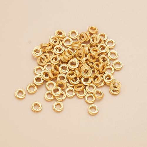 Brass távtartó gyöngyök, Sárgaréz, DIY, 6mm, 100PC-k/Bag, Által értékesített Bag