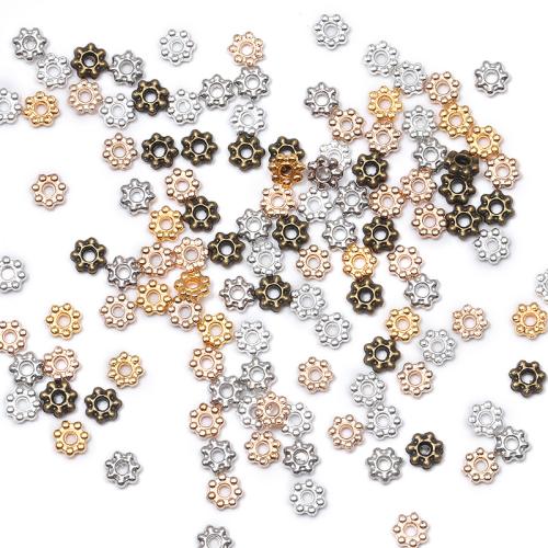 Zinc Alloy Spacer perler, forgyldt, du kan DIY, flere farver til valg, 4mm, 100pc'er/Bag, Solgt af Bag