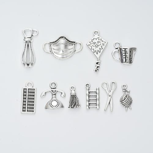 Zinc Alloy Pendants plated DIY Sold By Bag