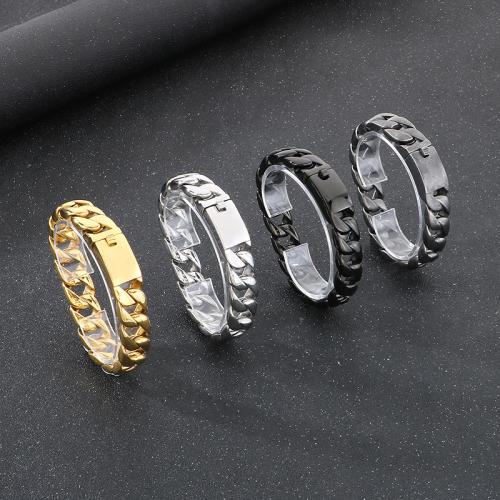 Stainless Steel Jewelry Bracelet 304 Stainless Steel Vacuum Ion Plating for man Sold By PC