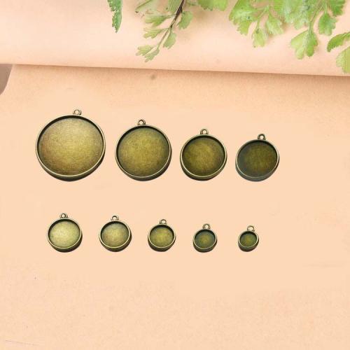 Zinc Alloy Pendant Cabochon Setting plated DIY Sold By Bag