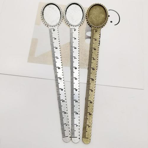 Cink Alloy bookmark, pozlaćen, možete DIY, više boja za izbor, 134.60x22.60mm, 50računala/Torba, Prodano By Torba