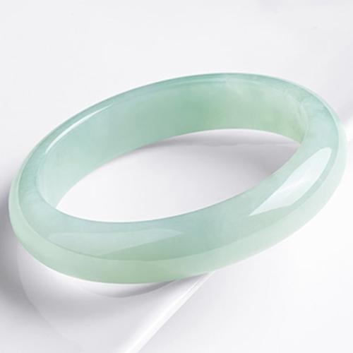 Jadite Bangle, forskellig størrelse for valg & for kvinde, lysegrøn, Solgt af PC