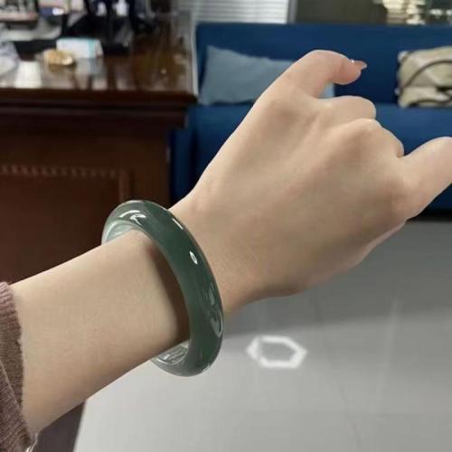 Jadeite Bangle & for woman green Sold By PC