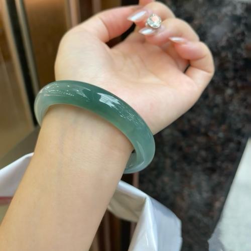 Jadeite Bangle & for woman green Sold By PC