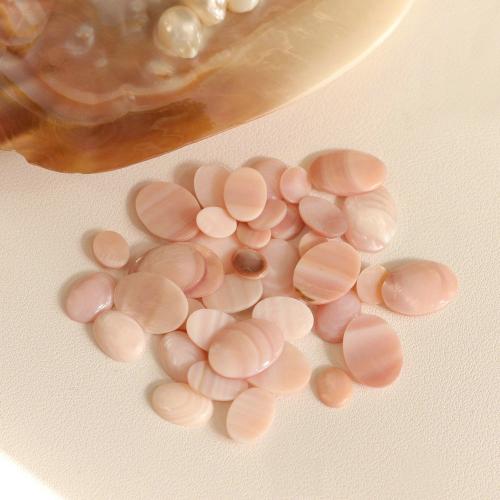 Shell Cabochons Oval DIY pink Sold By PC