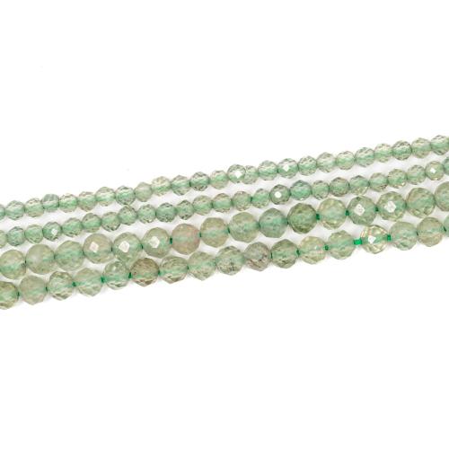 Gemstone Jewelry Beads Apatites DIY & faceted green Sold By Strand