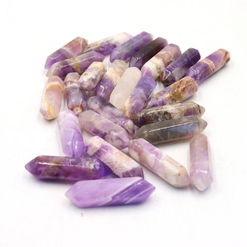 Quartz Gemstone Pendants Amethyst DIY purple Sold By PC