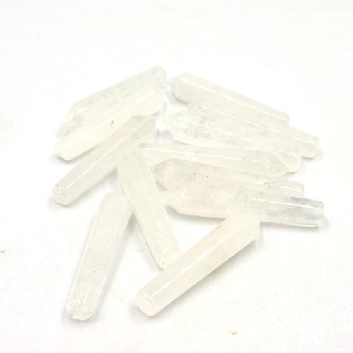 Quartz Gemstone Pendants Clear Quartz DIY white 50mm Sold By PC