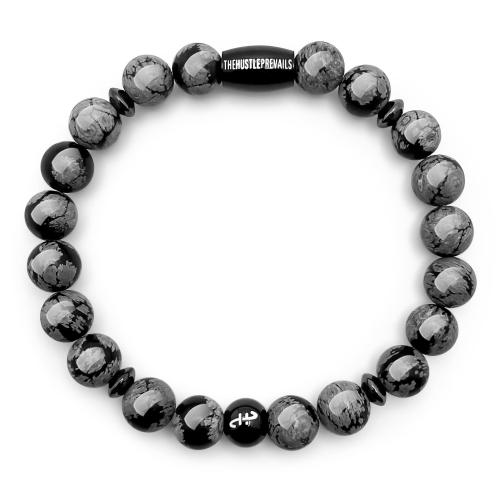 Piedras preciosas Pulsera, con aleación de zinc, Esférico, hecho a mano, diferentes materiales para la opción & unisexo, longitud aproximado 6-8 Inch, Vendido por UD