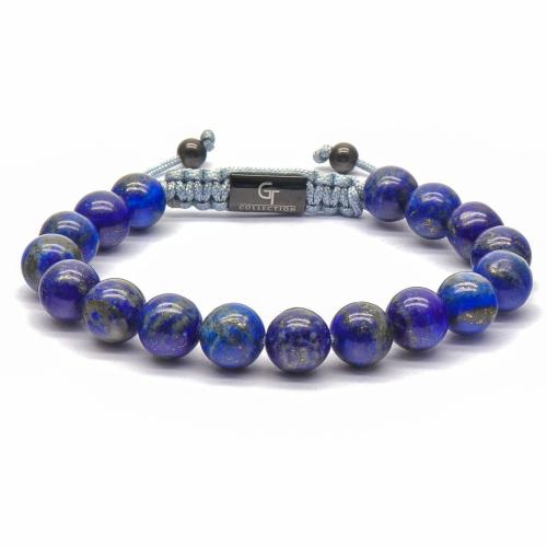 Piedras preciosas Pulsera, con cordón poliéster & acero inoxidable 304, Esférico, hecho a mano, diferentes materiales para la opción & para hombre, longitud aproximado 7-11 Inch, Vendido por UD