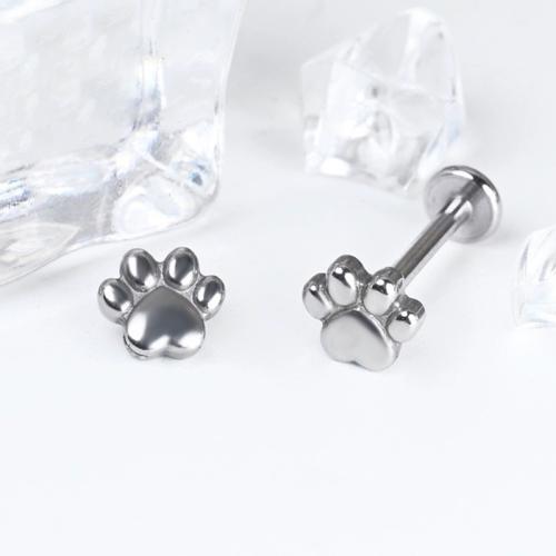 Titanium Alloy piercing ørering, Claw, Unisex & forskellig størrelse for valg, Solgt af PC