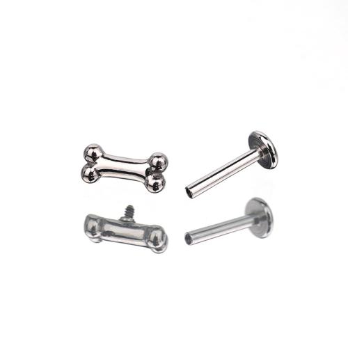 316L acciaio inox orecchino piercing, lucido, unisex & formato differente per scelta, Venduto da PC