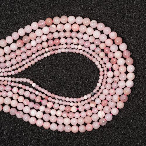 Pink Opal Beads Round DIY pink Sold By Strand