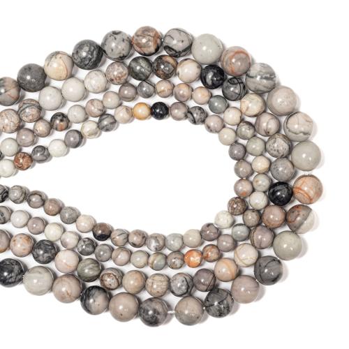 Picasso Jasper Beads Round DIY mixed colors Sold By Strand