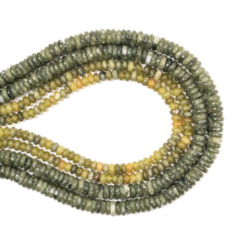 Natural Jade Beads Southern Jade Flat Round DIY Sold Per Approx 38 cm Strand