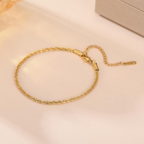 Stainless Steel Jewelry Bracelet 304 Stainless Steel with 5cm extender chain plated fashion jewelry & for woman Length Approx 16 cm Sold By PC