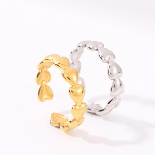 Stainless Steel Finger Ring 304 Stainless Steel polished fashion jewelry & for woman US Ring Sold By PC