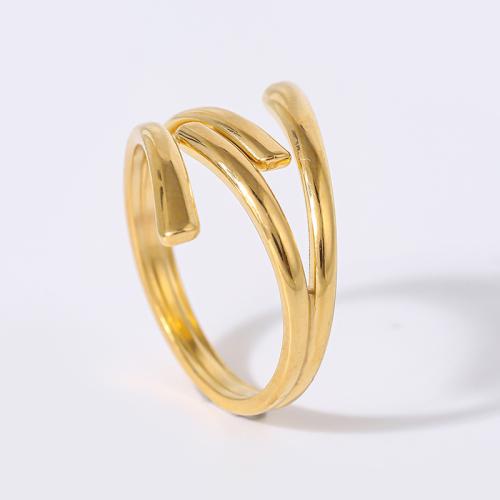 Stainless Steel Finger Ring 304 Stainless Steel polished fashion jewelry & for woman US Ring Sold By PC