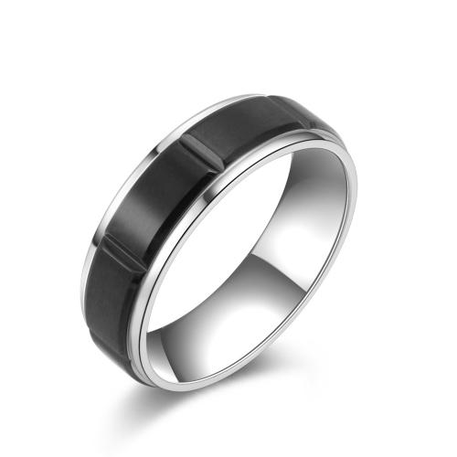 Rozsdamentes acél Finger Ring, 304 rozsdamentes acél, különböző méretű a választás & az ember, több színt a választás, Által értékesített PC