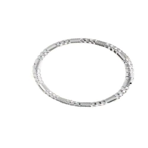 Titanium Stål Bangle, forgyldt, mode smykker & for kvinde, flere farver til valg, Indvendig diameter:Ca. 60mm, Solgt af PC