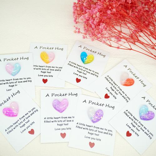 Greeting Card Resin with Paper Heart DIY Sold By PC