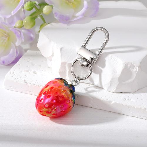 Bag Purse Charms Keyrings Keychains Acrylic with Zinc Alloy Unisex key clasp length 65-70mm Sold By PC