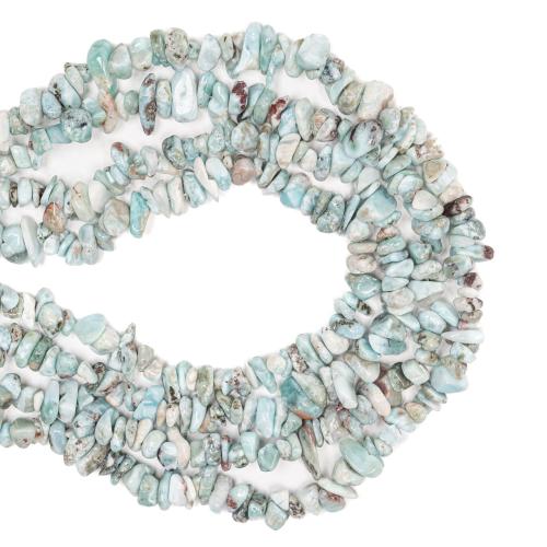 Dragi kamen perle Nakit, Larimar, Nepravilan, možete DIY, nikal, olovo i kadmij besplatno, about:4-8mm, Prodano Per Približno 38 cm Strand