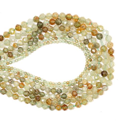 Natural Garnet Beads DIY & faceted green Sold By Strand