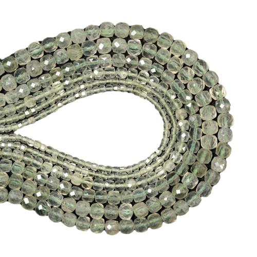 Mišrios Gemstone beads, Prehnite, Aikštė, Pasidaryk pats & skirtingo dydžio pasirinkimo, žalias, Parduota už Apytiksliai 38 cm Strand