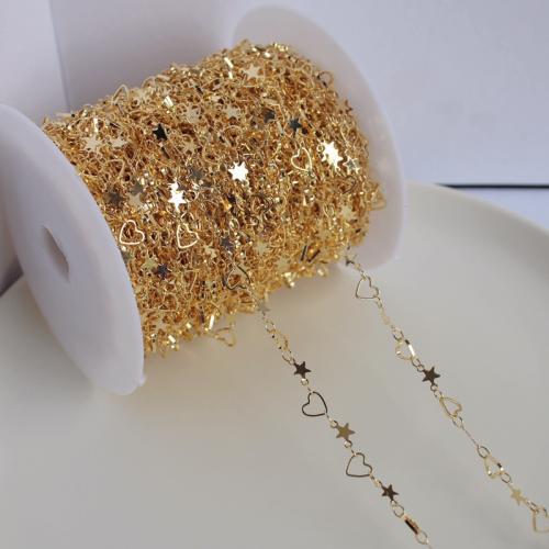 Brass Beading Chains gold color plated DIY nickel lead & cadmium free Sold By m