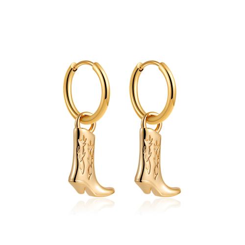 Ottone Orecchino con pendente, Placcato oro 18K, gioielli di moda & per la donna, Venduto da coppia