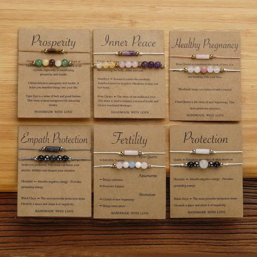 Gemstone Bracciali, 304 acciaio inox, with pietra preziosa, per la donna, nessuno, Venduto da PC