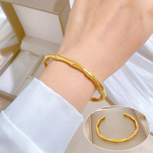 304 Stainless Steel Cuff Bangle Vacuum Ion Plating for woman Sold By PC