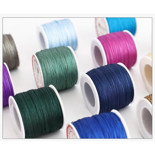 Moda Jóias Cord, Nylon polipropileno, DIY, Mais cores pare escolha, 1mm, 100quintalquintal/Spool, vendido por Spool