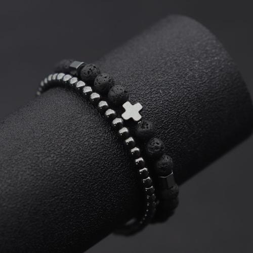 Synthetische edelsteen Armband, plated, verschillende grootte voor keus & voor de mens, meer kleuren voor de keuze, Verkocht door PC