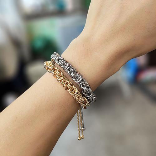 Stainless Steel Jewelry Bracelet 304 Stainless Steel Vacuum Ion Plating for woman Sold By PC