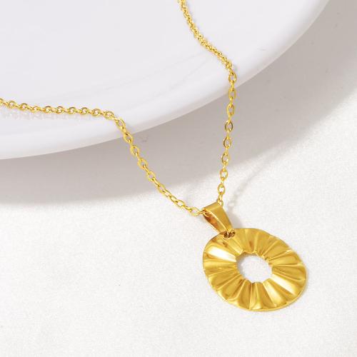 Stainless Steel Jewelry Necklace 304 Stainless Steel irregular plated for woman Sold By PC