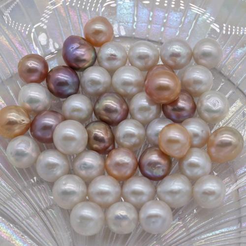 Cultured No Hole Freshwater Pearl Beads Round DIY 10mm Sold By PC