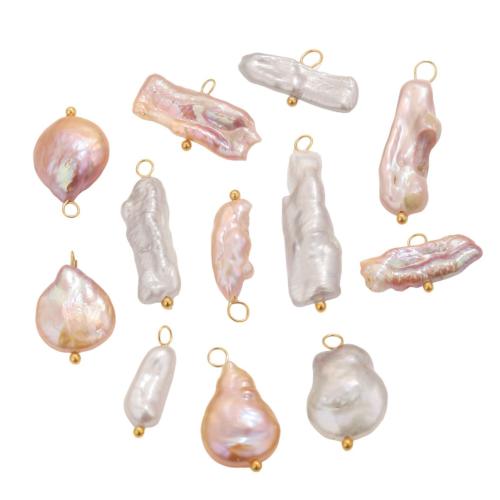 Freshwater Pearl Pendants 304 Stainless Steel with Freshwater Pearl random style & DIY Sold By PC