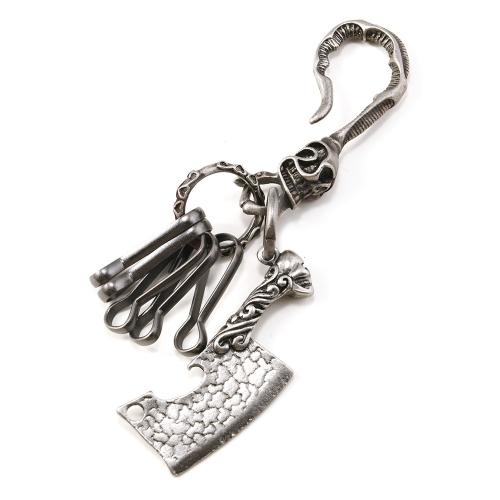 Bag Purse Charms Keyrings Keychains Zinc Alloy with Iron antique silver color plated Halloween Design & DIY & for man Sold By PC