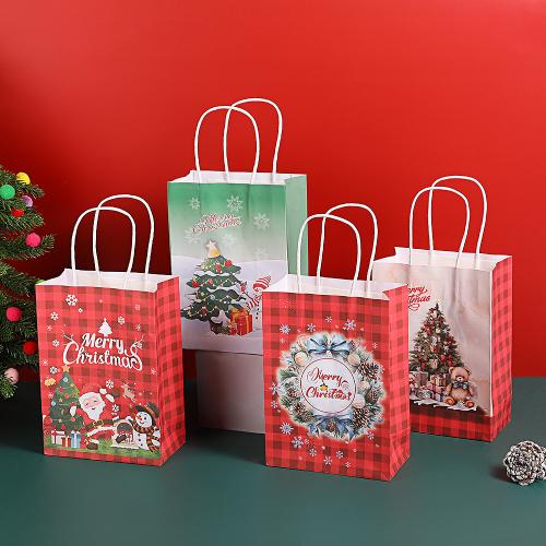 Christmas Gift Bag Paper printing durable Sold By PC